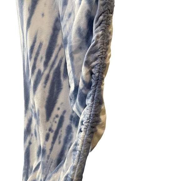 Skinnygirl Connie Women’s Side Ruched Midi Tank Dress Blue Tie Dye Size: Large - Picture 11 of 13